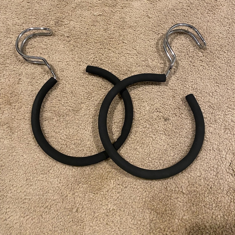 Belt hooks for closet organization - set of two